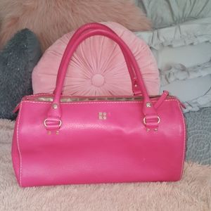 Euc hot pink leather kate spade bag with dust bag